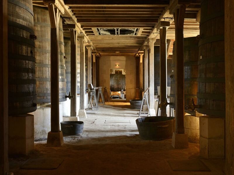 Musée du vin en Dordogne, les grandes cuves